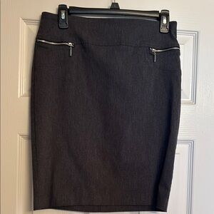 Grey Pencil Skirt